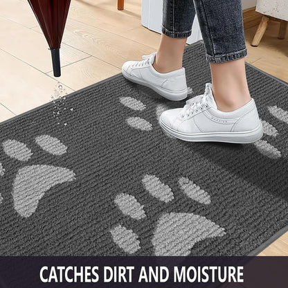 Dog Door Mat for Muddy Paws, 59" X 35" Non-Slip Absorbent Muddy Mats