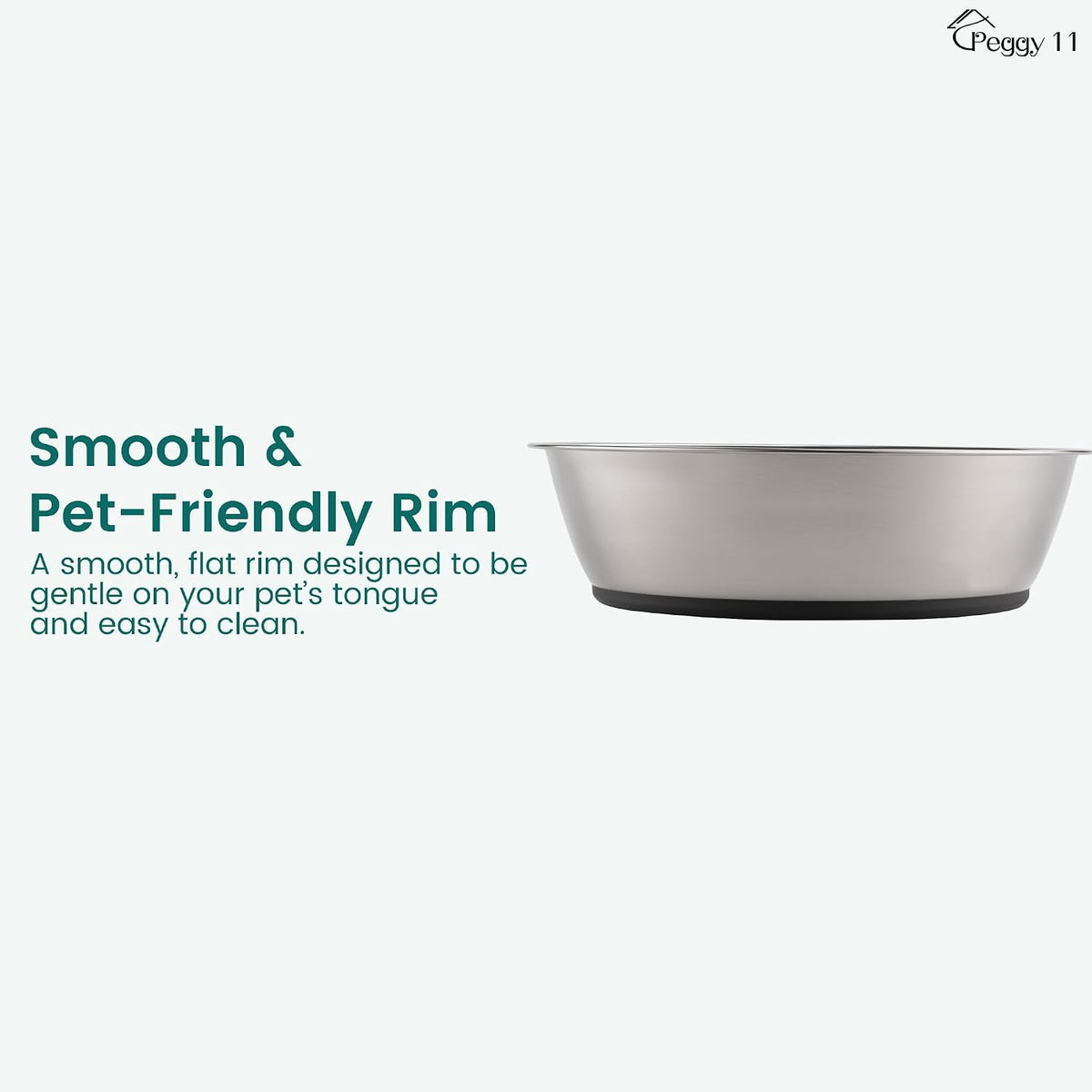 Lightweight Stainless Steel Pet Bowls, 3-Cup Capacity Each, Set of 2