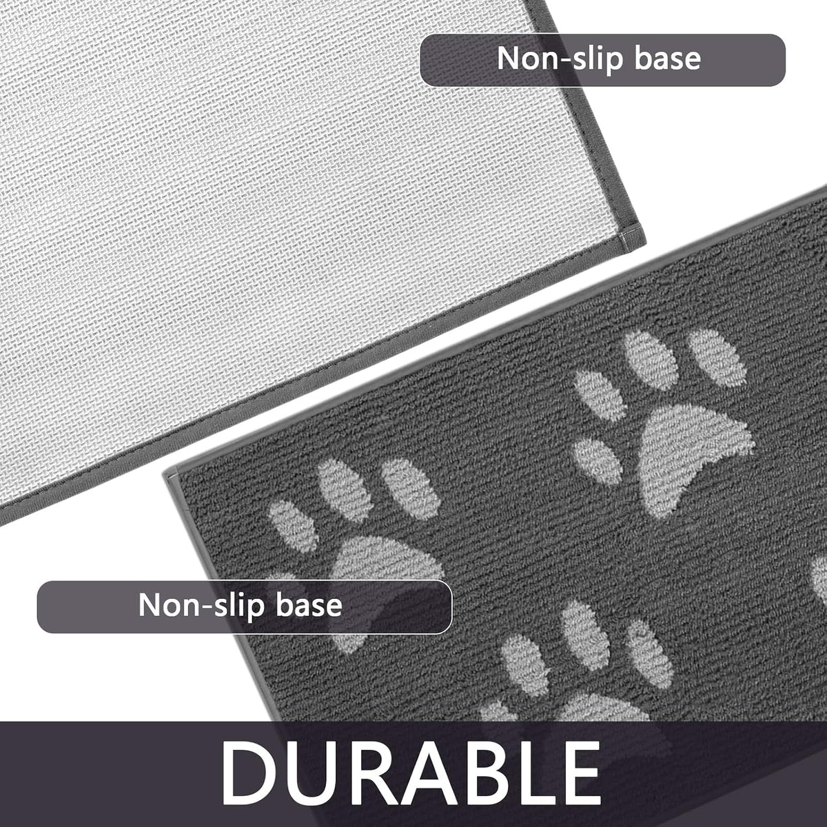 Dog Door Mat for Muddy Paws, 59" X 35" Non-Slip Absorbent Muddy Mats